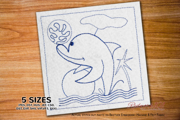 Dolphin Playing with Ball: A Seasonal Embroidery Review