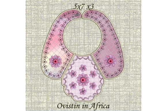 Pink Floral Baby Bib: A Delicate Gift for Small Hoops