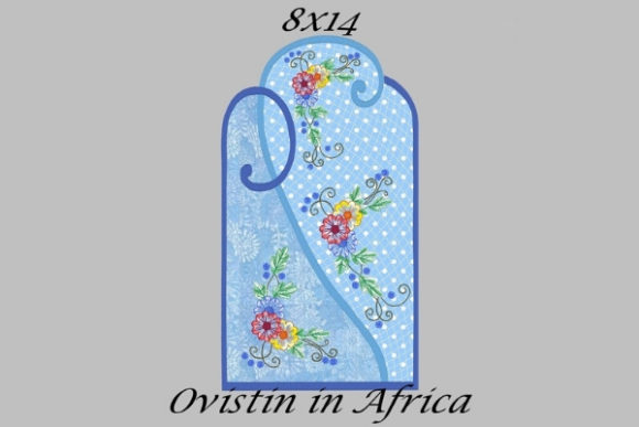 Review: Adorable Blue Floral Applique Placemat for Sweatshirts