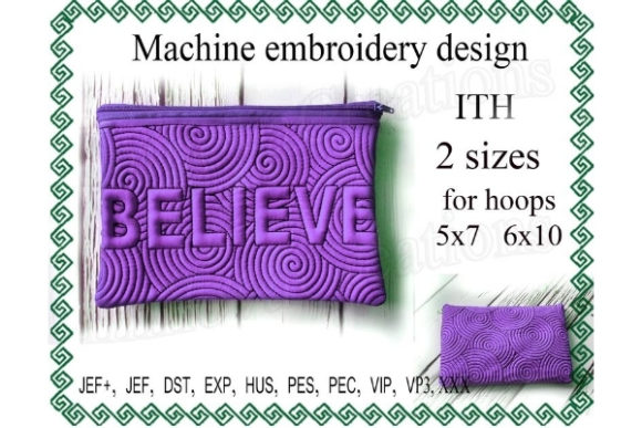 Review: Believe Cosmetic Bag in the Hoop Design