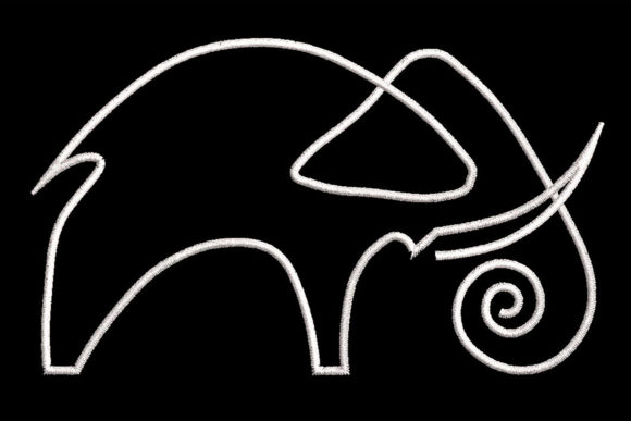 Review: Minimalistic One Line Elephant Quilting Design