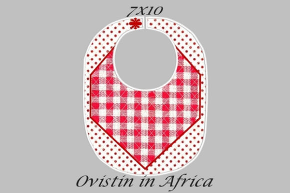 Review: Red Gingham Adorable Baby Bib Small Design